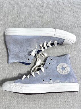 NEW Converse Women Shoes 8.5 Casual Sequin Sliver Sneakers All Star
